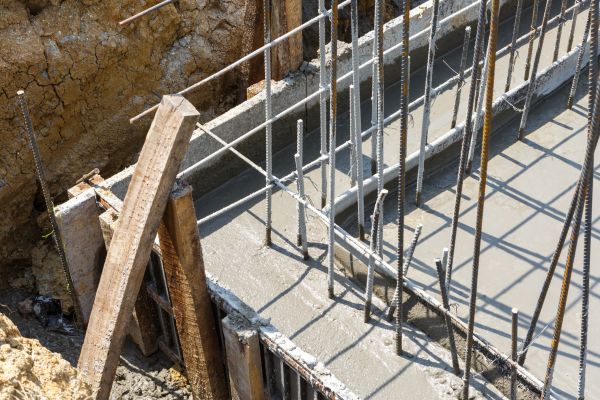 Concrete Footing Pouring in Pasadena