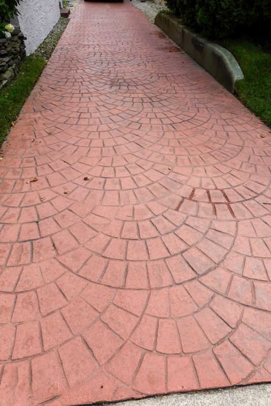 Concrete Driveway with Pattern