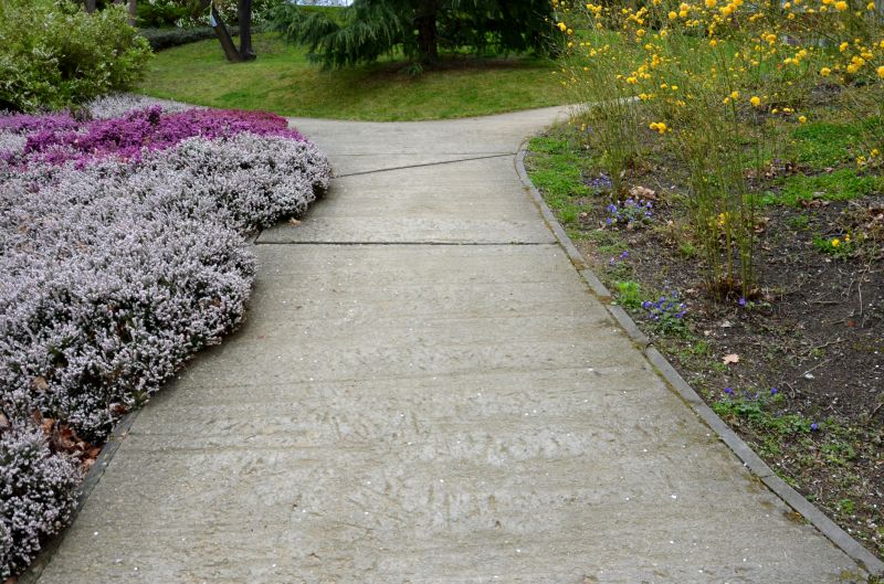 Concrete Walkway in Garden